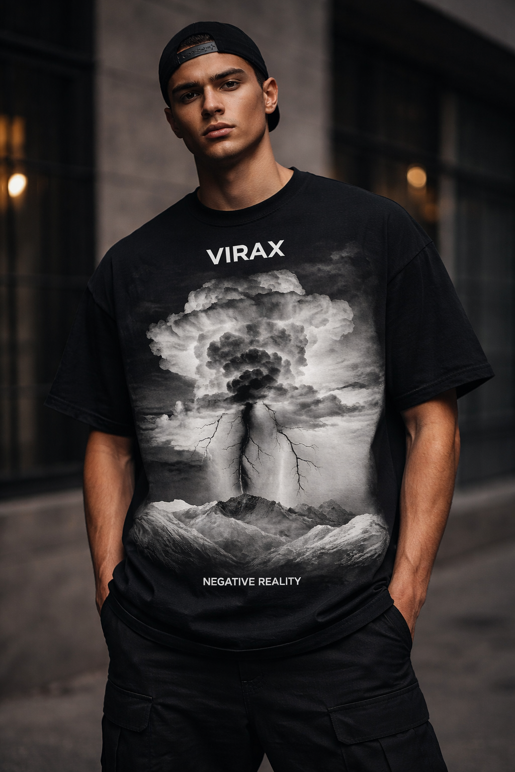 VIRAX Graphic Tee — “Negative Reality”